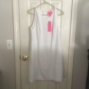 New with Tags - Lilly Pulitzer Mila Stretch Shift Dress - Resort White